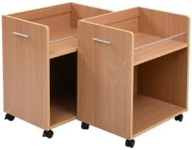 Amazon｜収納 収納棚 キャスター付き ラック 2段 2個セット